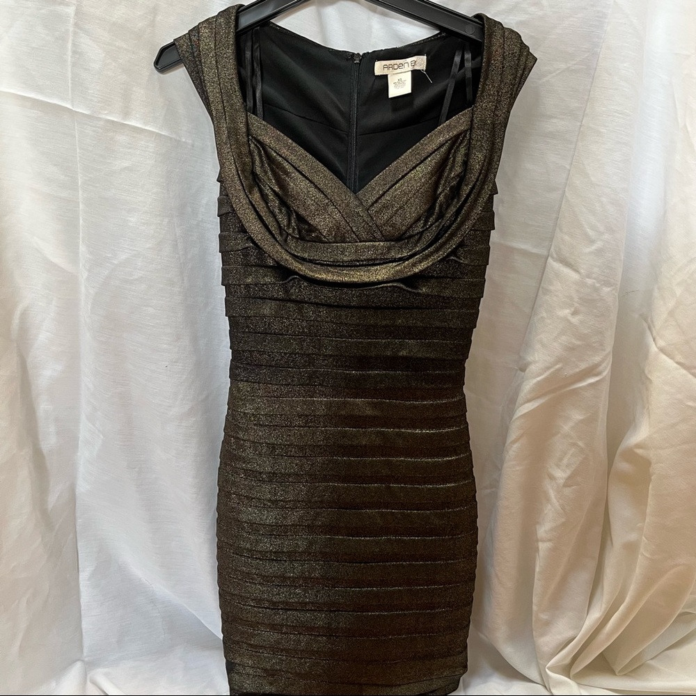 Cocktail Dress Metallic Gold